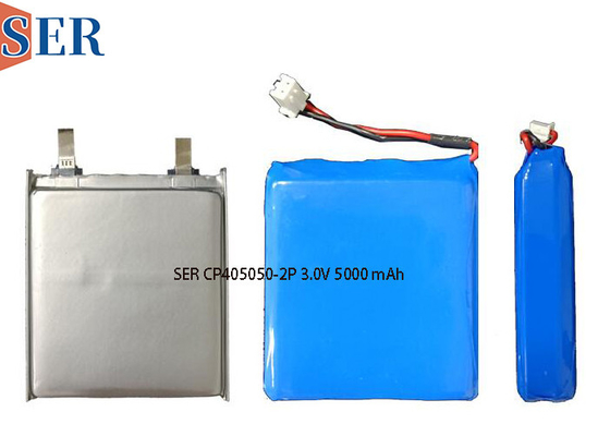 CP405050-2P 3.0V 5000mAh แพ็คเกจอ่อนลิเธียมแมงกานีส LiMnO2 ชุดแบตเตอรี่หลัก