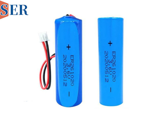 ER261020 แบตเตอรี่ Li SOCL2 ความจุสูง 3.6V CC แบตเตอรี่ ER ขนาดใหญ่