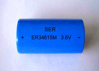 แบตเตอรี่ Li SOCL2 แบบชาร์จไฟได้พลังงานสูงลิเธียมไทโอนิลคลอไรด์ 3.6V D ขนาด ER34615M