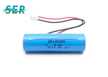กำหนดเอง Li SOCL2 แบตเตอรี่ 4400mAh 3.6V / 7.2V AA ขนาด ER14505M-2P 1S2P CE อนุมัติ