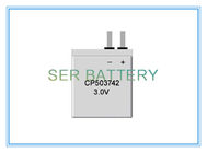 Primary Flat Ultra Thin Battery CP503742 3 โวลต์สำหรับอุปกรณ์ไฟฟ้าที่สวมใส่ได้