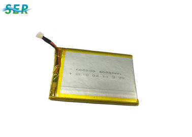เครื่องมือไฟฟ้า แบตเตอรี่ลิเธียมโพลิเมอร์ 3.7v 4000mah 606090 Cycle Life 500