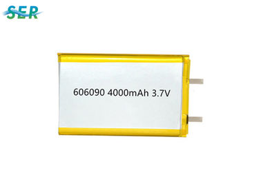 เครื่องมือไฟฟ้า แบตเตอรี่ลิเธียมโพลิเมอร์ 3.7v 4000mah 606090 Cycle Life 500