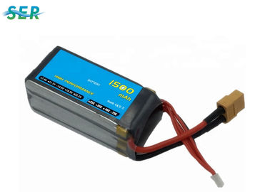 ชุดแบตเตอรี่รถยนต์ RC 1500mah 14.8v 70c , แบตเตอรี่เครื่องบิน RC 800 รอบชีวิต