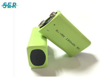 แบตเตอรี่ลิเธียม Nimh 9V, แบตเตอรี่ลิเธียมไอออนแบบรีชาร์จ 180mAh สำหรับเครื่องตรวจจับควัน