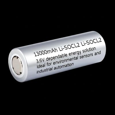 13000mAh แบตเตอรี่ Li-SOCL2 3.6V โหล่งพลังงานที่น่าเชื่อถือ เหมาะสําหรับเซ็นเซอร์สิ่งแวดล้อมและอัตโนมัติอุตสาหกรรม