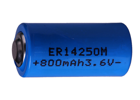 LS14250M Li SOCl2 แบตเตอรี่ลิเธียมหลัก 1/2AA ขนาด R6 ER14250M 800mAh สำหรับเครื่องมือเครื่อง CNC