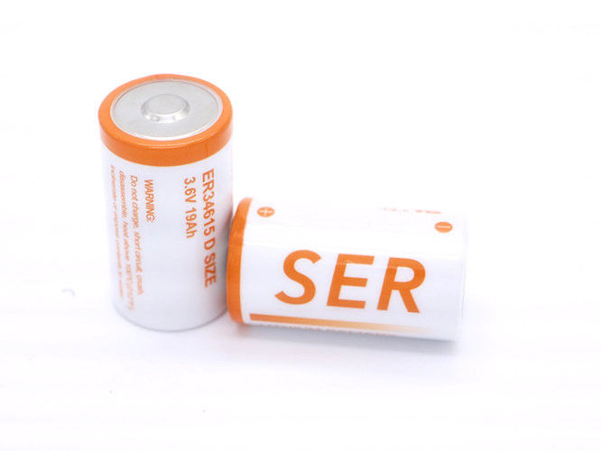 LS33600 / ER34615 D ขนาด 3.6V 19000mAh R20 แบตเตอรี่ลิเธียม Li-SOCI2 หลัก