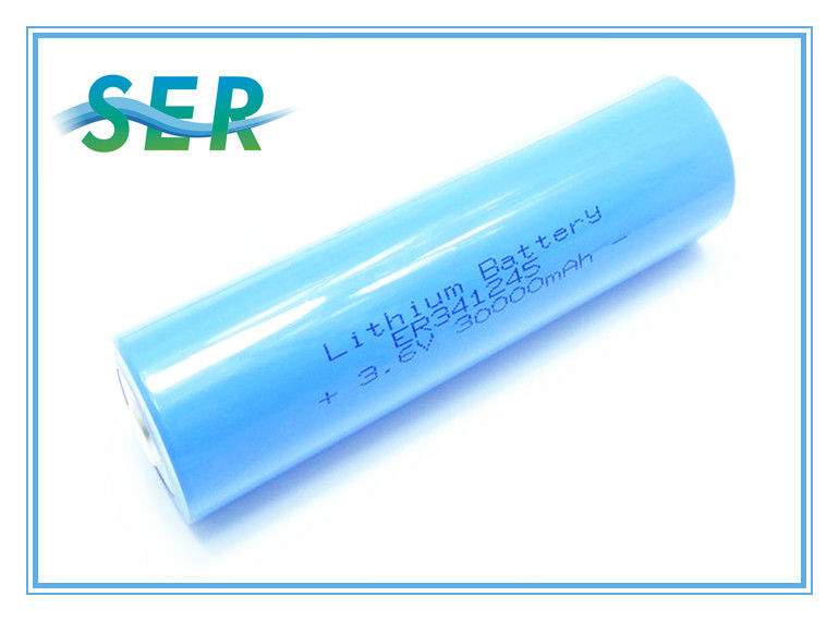 ER341245 DD ขนาด Li SOCL2 แบตเตอรี่ลิเธียมสำหรับยานยนต์อิเล็กทรอนิกส์