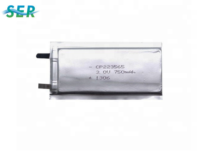 Active Energy Ultra Thin Battery 3.0V 750mAh CP223565 Li - MnO2 สำหรับอุปกรณ์ ETC