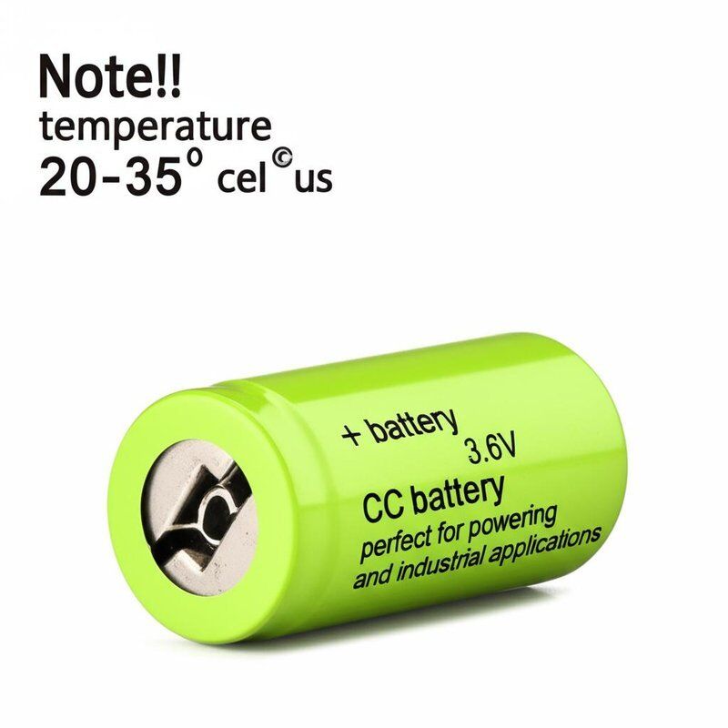 อุณหภูมิใช้งาน 20-35 องศาเซลเซียส แบตเตอรี่ CC 3.6V เหมาะสำหรับจ่ายไฟให้กับอุปกรณ์อิเล็กทรอนิกส์และงานอุตสาหกรรม