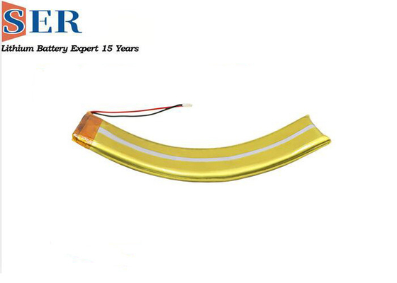 แบตเตอรี่ Li Poly ที่ปรับแต่งได้ 3.7V แบตเตอรี่ลิเธียมโพลิเมอร์ไอออนแบบโค้งงอได้เพื่อความปลอดภัย
