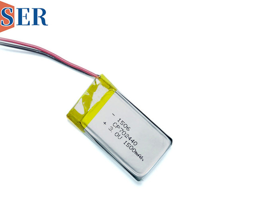 CP702440 3V 1500mah Li-MNO2 Ultra Thin Battery Soft Pack แบตเตอรี่ลิเธียมแมงกานีสพร้อมขั้วต่อสายไฟ