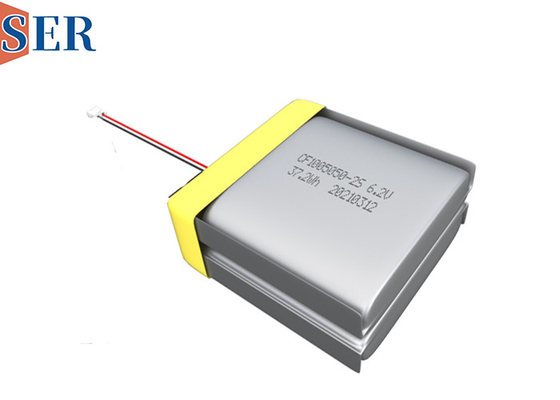 CP505050-2S LiMnO2 แบตเตอรี่ลิเธียมแมงกานีส Soft Pack CP1005050-2S 6.0V 6000mAh