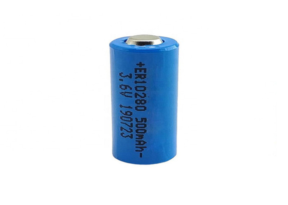 ER10280 500mAh แบตเตอรี่ลิเธียมแบบใช้สาย socl2 3.6 v ลิเธียมไทโอนิลคลอไรด์