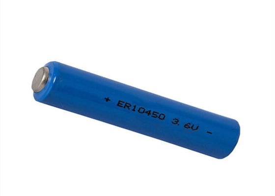 ทรงกระบอก ER10450 3.6 โวลต์ AAA Li SOCl2 แบตเตอรี่สำหรับ No.7 Smoke Sensor