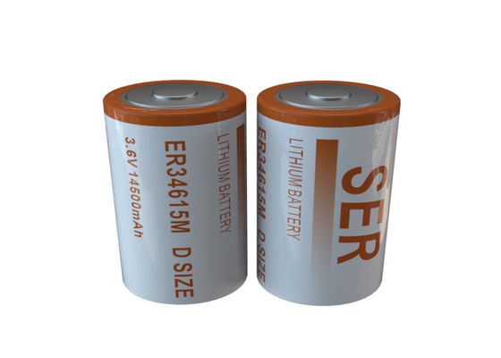 ER34615M 3.6V D ขนาด LiSOCL2 แบตเตอรี่เกลียวแบตเตอรี่ลิเธียมไทโอนิลคลอไรด์เกลียวสูง