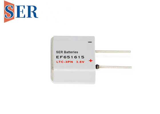 400mAh EF651615 แบตเตอรี่ Prismatic Li SOCL2 พร้อมหมุดบัดกรี 4 U