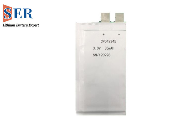 CP042345 3.0V Limno2 แบตเตอรี่แบบยืดหยุ่น CP203040 Ultra Thin Cell