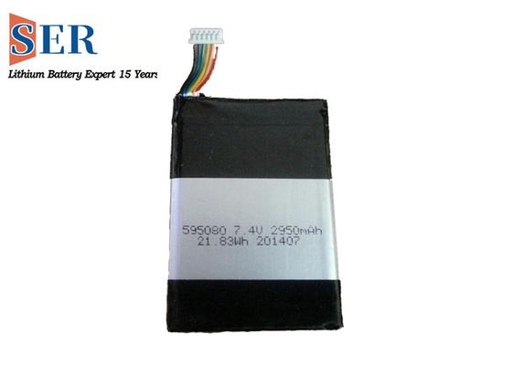 ปรับแต่งแบตเตอรี่ลิเธียมโพลิเมอร์ 7.4V Lipo 595080 BQ27200 ลิเธียมไอออนโพลิเมอร์ Cell