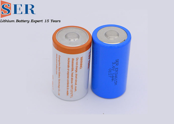 ER48660 3.6V ลิเธียมทิ้ง ER Li SOCL2 แบตเตอรี่ปรับแต่งรูปทรงกระบอก