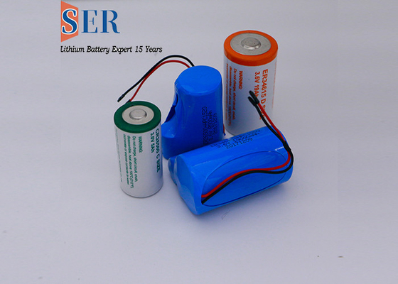 ER17505+1520 Hybrid Pulse Super Capacitor แบตเตอรี่ Li-Socl2 Cell Pack
