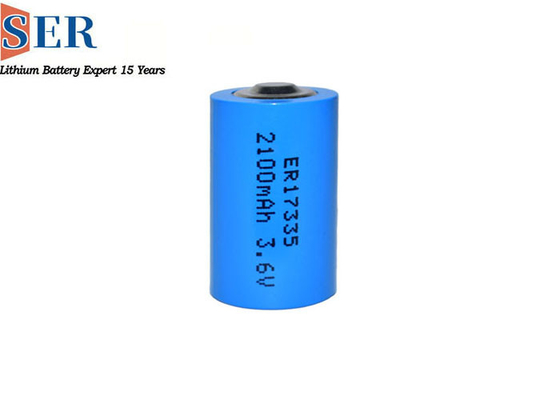 MSDS Li SOCL2 แบตเตอรี่ ER17335S เครื่องวัดยูทิลิตี้ 3.6 โวลต์ลิเธียมเซลล์อุณหภูมิสูงหลัก