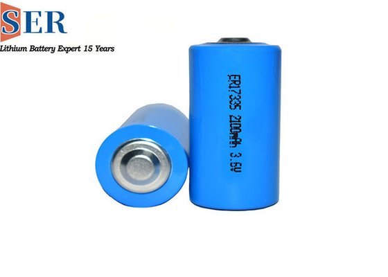 MSDS Li SOCL2 แบตเตอรี่ ER17335S เครื่องวัดยูทิลิตี้ 3.6 โวลต์ลิเธียมเซลล์อุณหภูมิสูงหลัก
